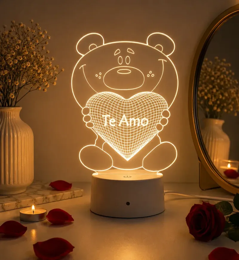 Luminária Led, Dia Dos Namorados, Presente, Amor