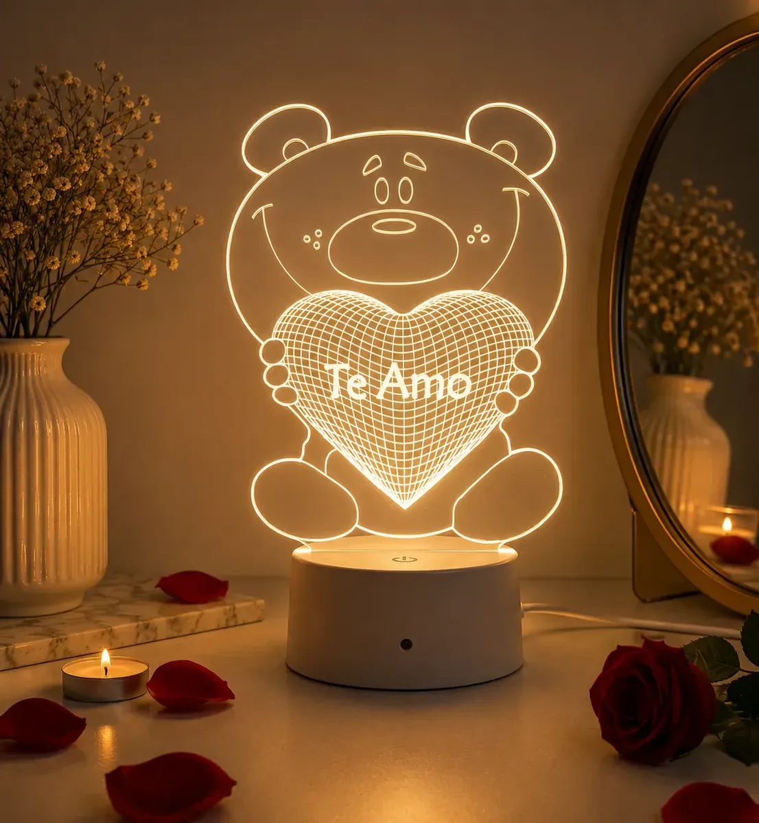 Luminária Led, Dia Dos Namorados, Presente, Amor