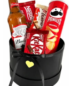 Cesta Presente Namorados Com Cerveja E Chocolates