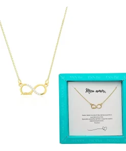 Colar Feminino Infinito Amor Presente Namorada + Embalagem